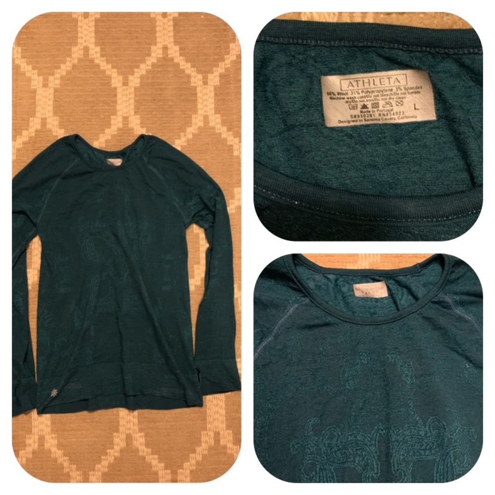 Athleta teal top